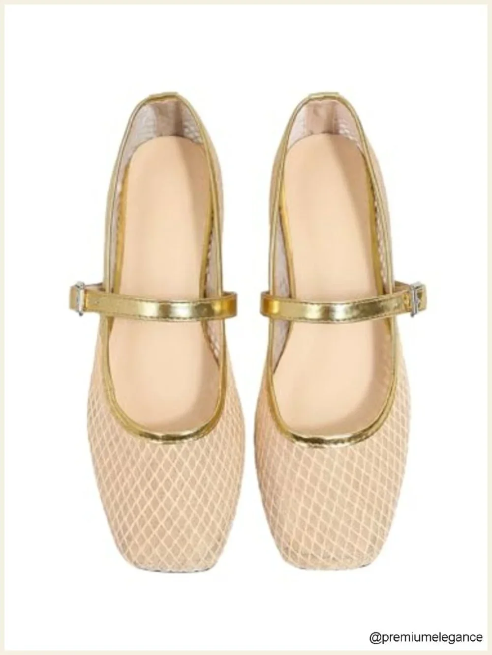 Leopard Mesh Square Toe Mary Jane Ballet Flats for Women, Comfortable Dressy